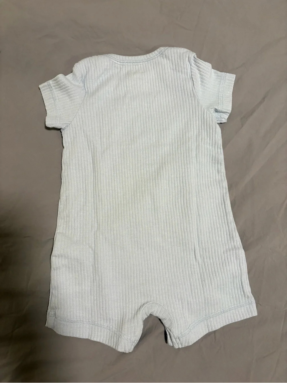 Carter's 6M Short Sleeve Whale Romper Set - Ivory & Blue